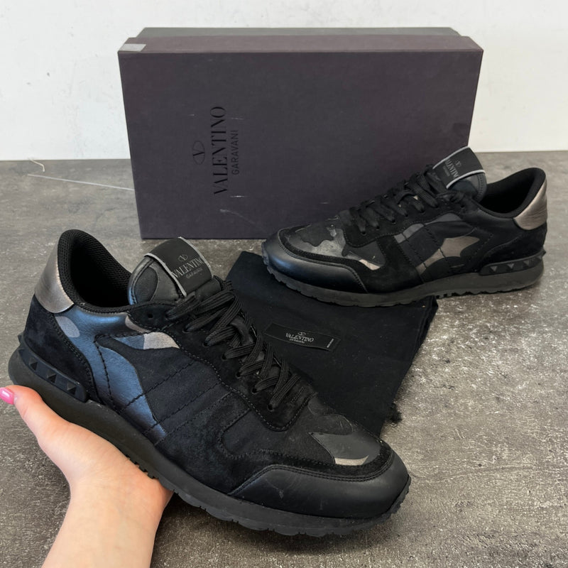 Men's Rockrunner Low Trainers Black Size EU 42 / UK 8