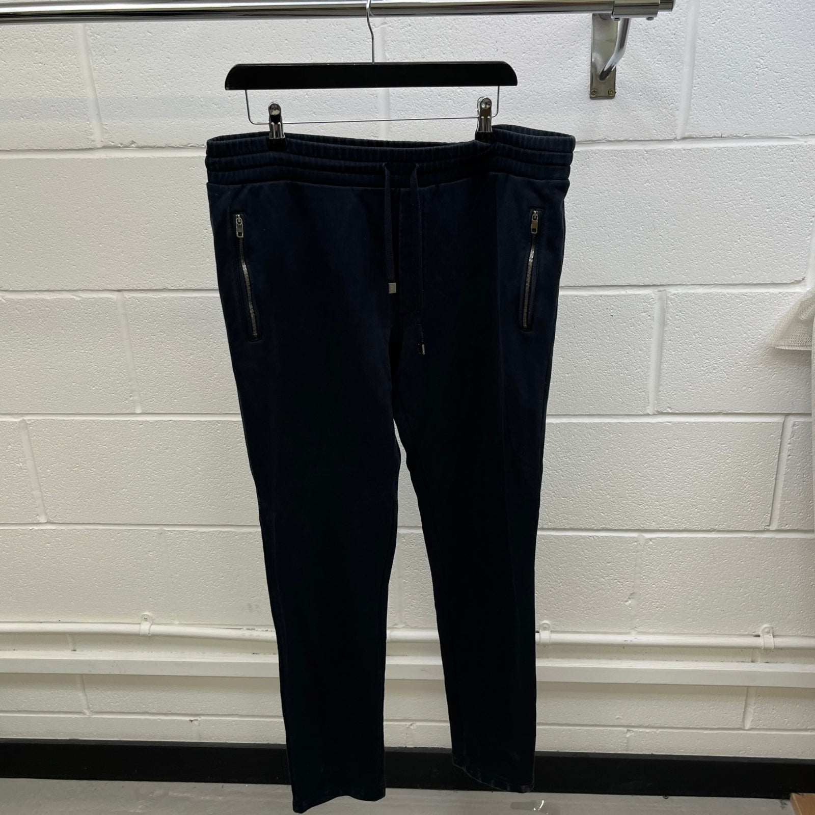 Men's Plaque Logo Joggers Navy Size IT 52 / UK 36 - Photo 9