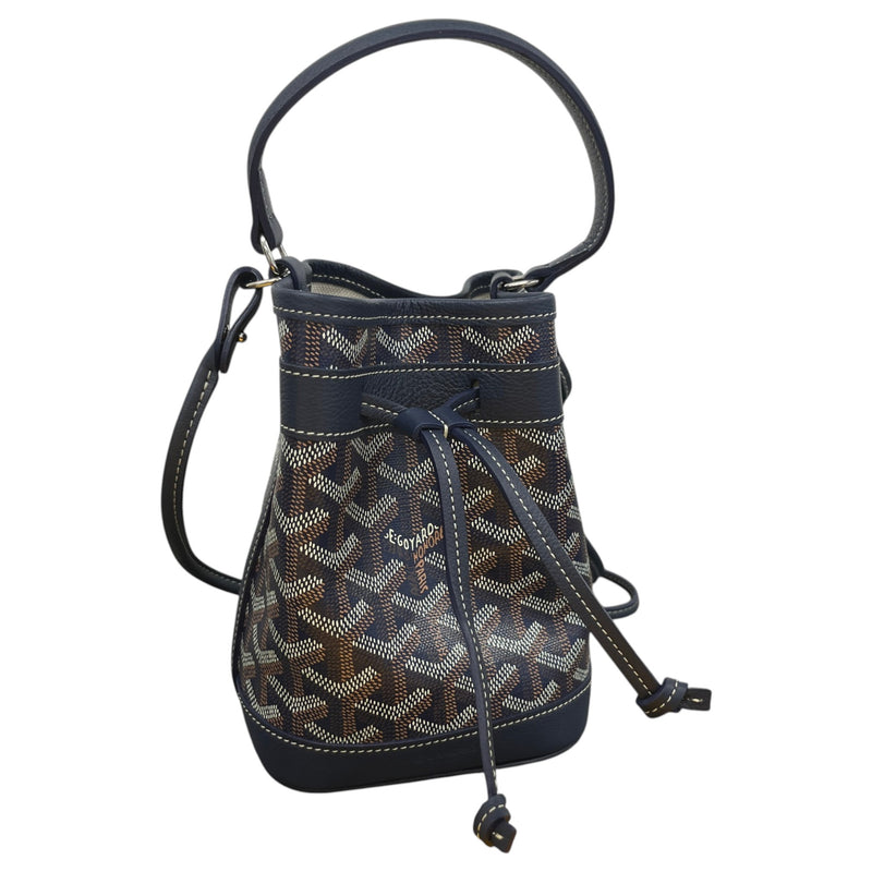 Women's Petit Flot Mini Bucket Handbag Navy