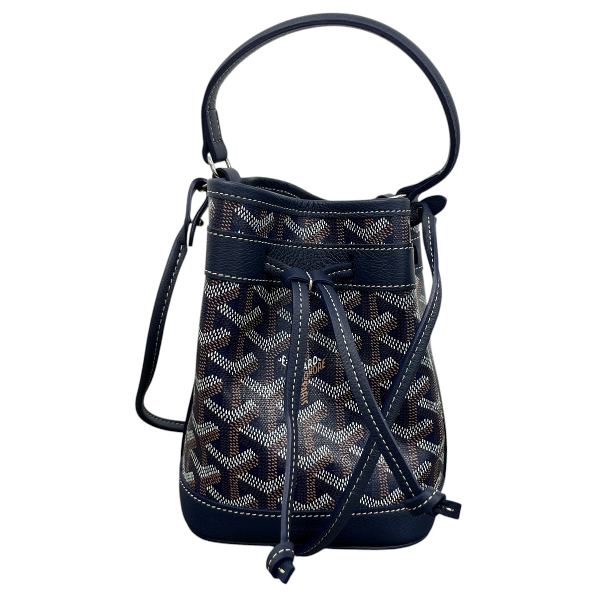 Women's Petit Flot Mini Bucket Handbag Navy - Photo 1