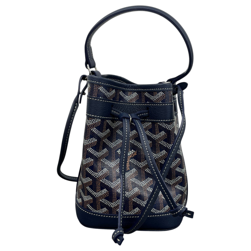 Women's Petit Flot Mini Bucket Handbag Navy