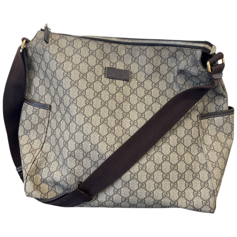 Women's GG Supreme Baby Changing Bag And Mat Bag Beige