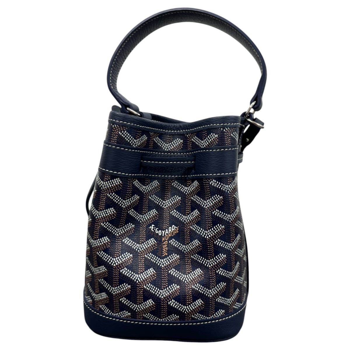 Women's Petit Flot Mini Bucket Handbag Navy - Photo 3