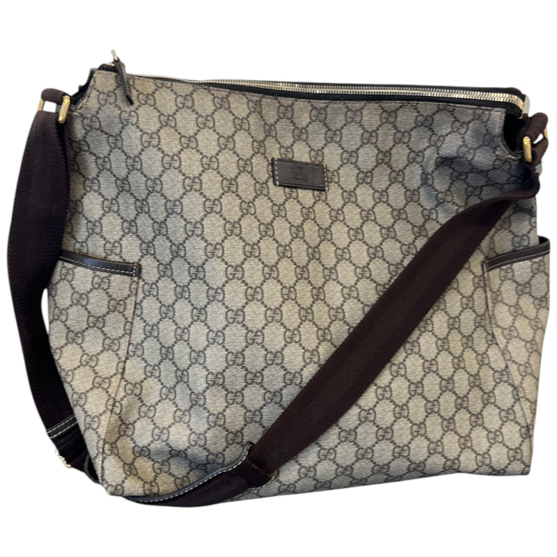 Women's GG Supreme Baby Changing Bag And Mat Bag Beige