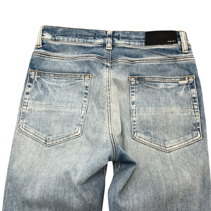 Men's MX1 Distressed Bandana Jeans Blue Size S / W30
