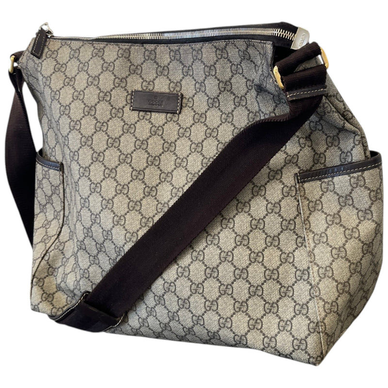 Women's GG Supreme Baby Changing Bag And Mat Bag Beige