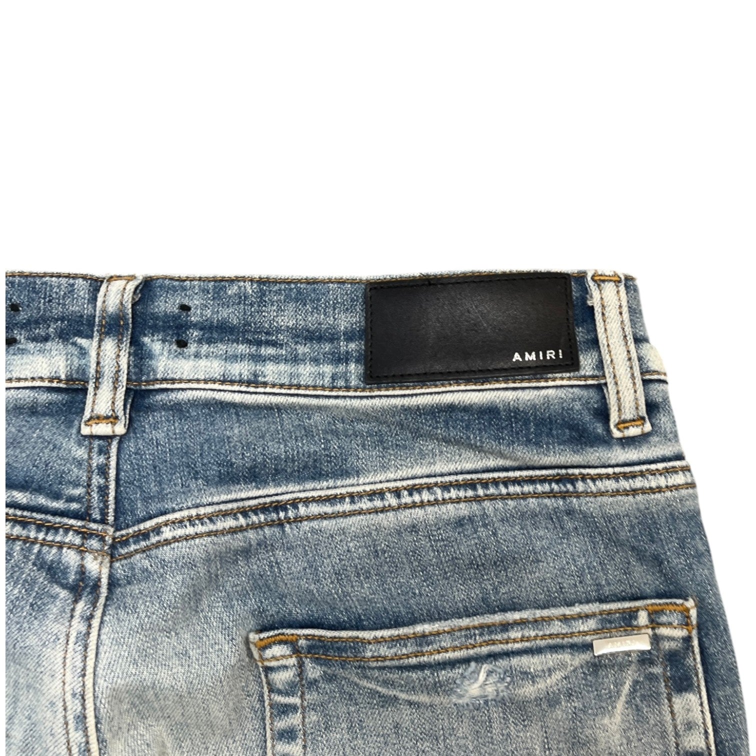 Men's MX1 Distressed Bandana Jeans Blue Size S / W30 - Photo 7