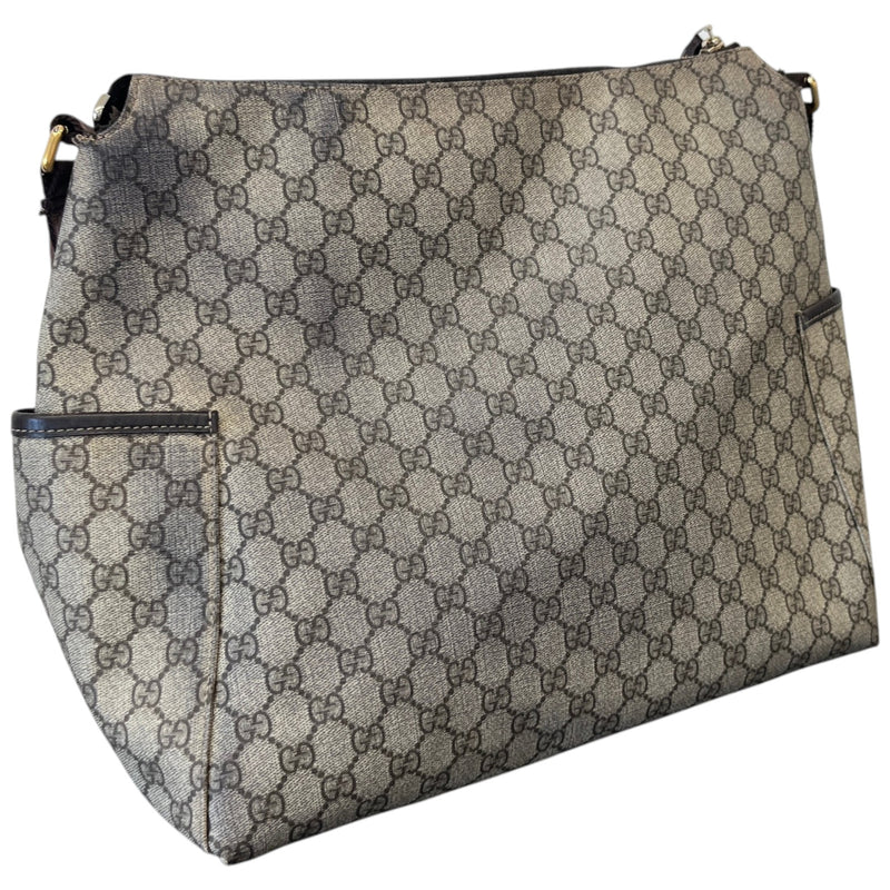 Women's GG Supreme Baby Changing Bag And Mat Bag Beige