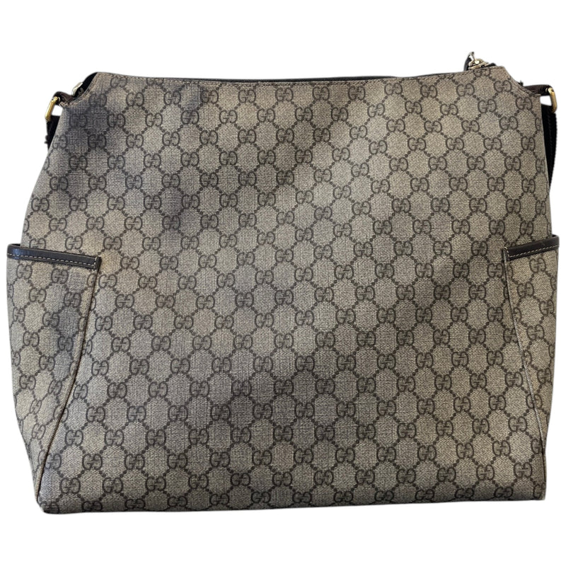 Women's GG Supreme Baby Changing Bag And Mat Bag Beige