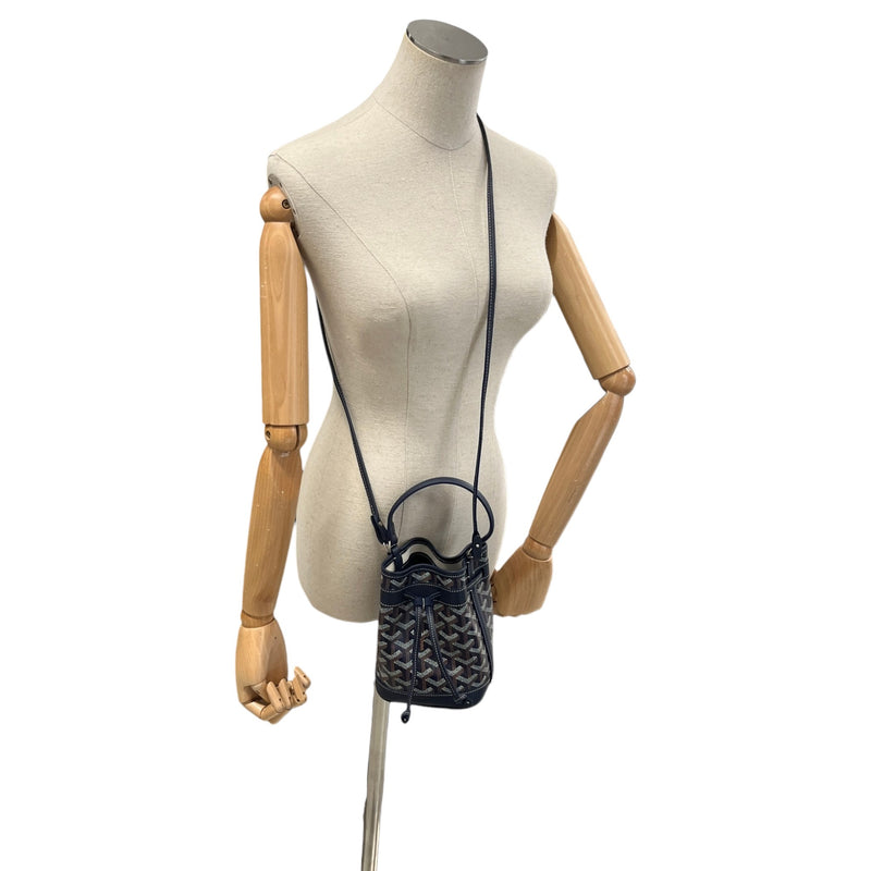 Women's Petit Flot Mini Bucket Handbag Navy