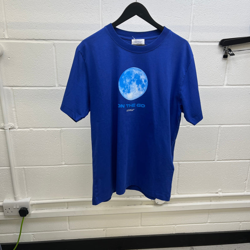 Men's On The Go Print T-Shirt Blue Size XL