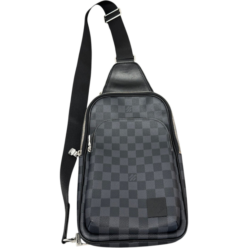 Men's Damier Graphite Avenue NM Slingbag Messenger Bag Black
