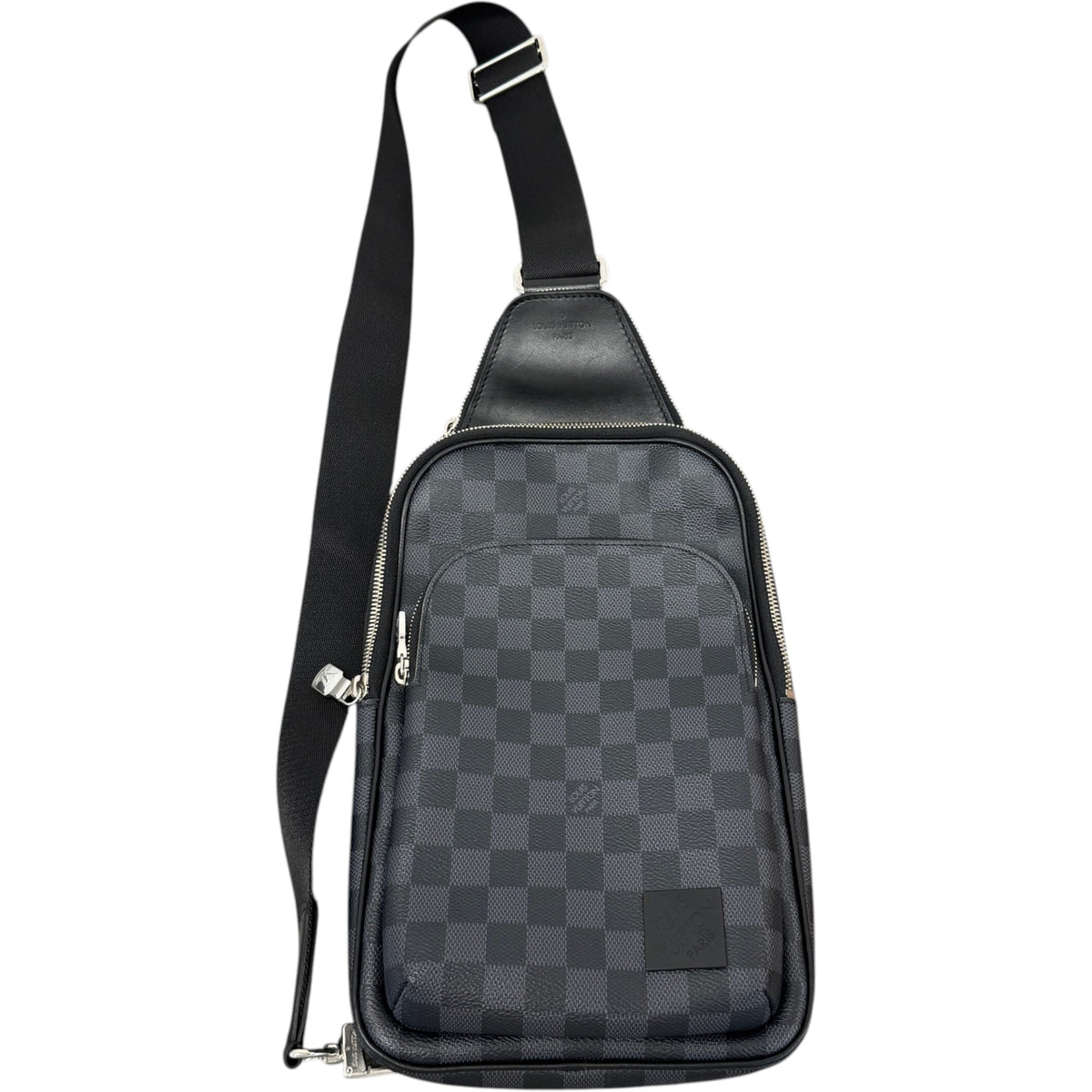 Men's Damier Graphite Avenue NM Slingbag Messenger Bag Black - Photo 3