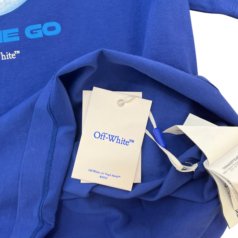 Men's On The Go Print T-Shirt Blue Size XL