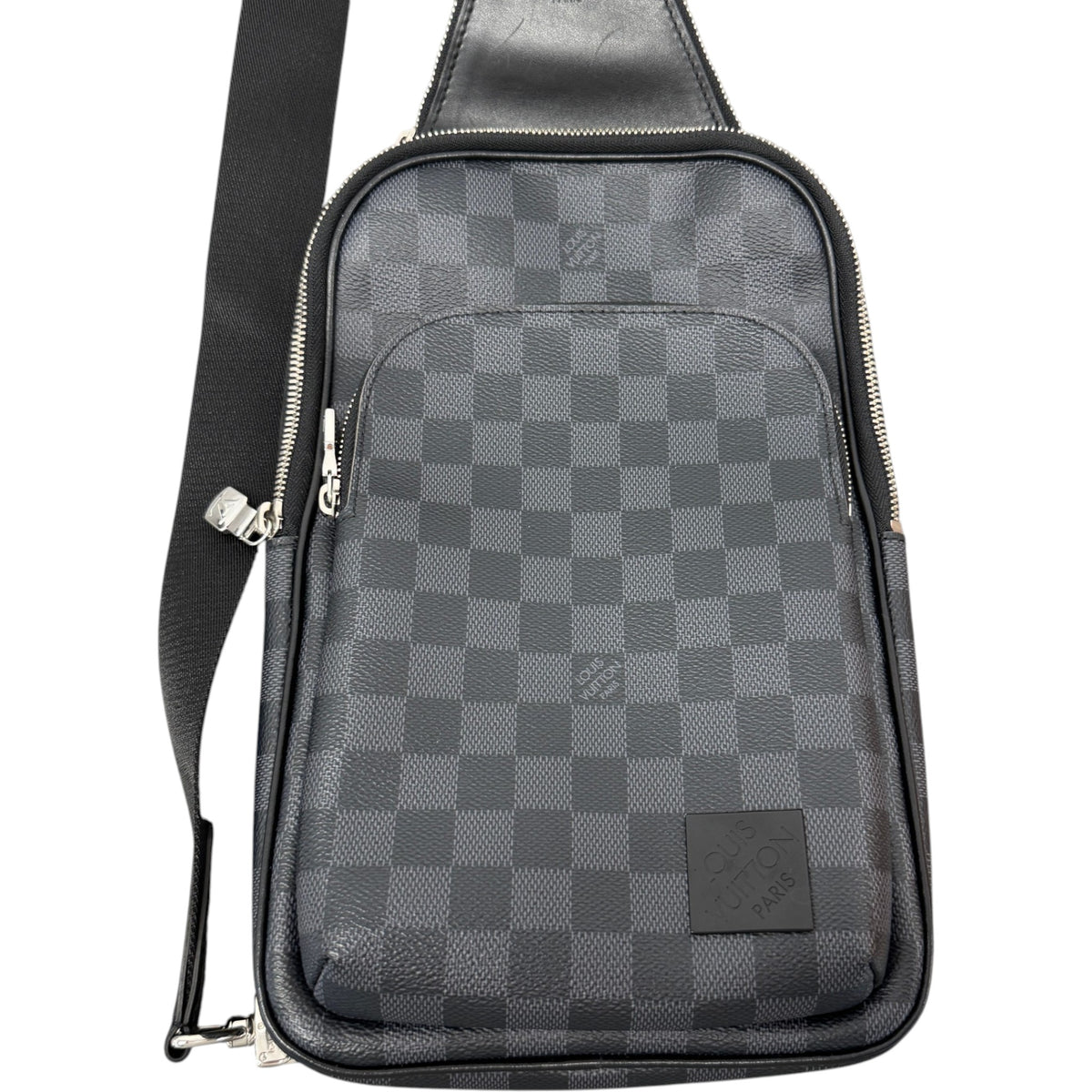Men's Damier Graphite Avenue NM Slingbag Messenger Bag Black - Photo 8