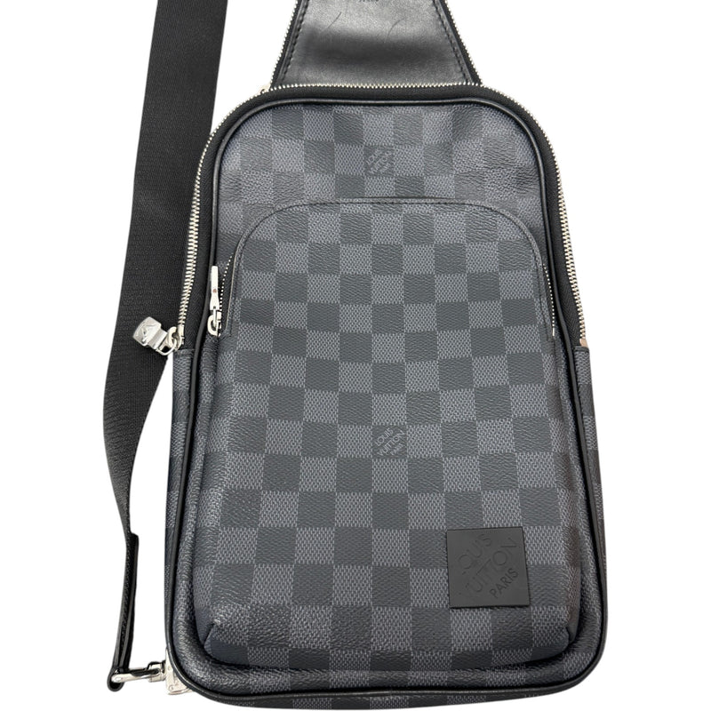 Men's Damier Graphite Avenue NM Slingbag Messenger Bag Black