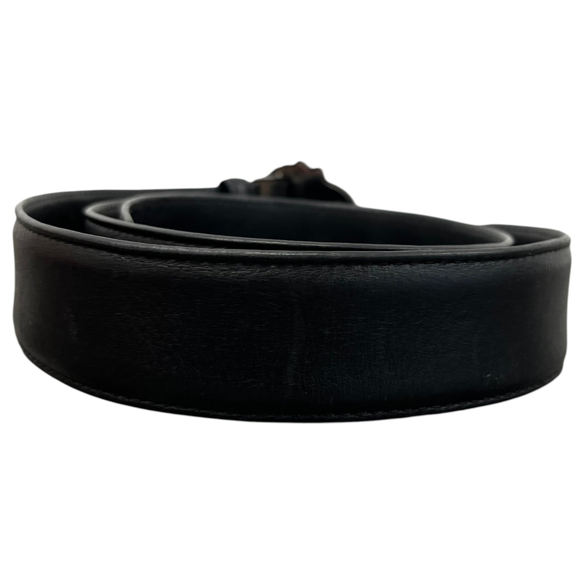 Men's Medusa Logo Belt Black Size 38" - Photo 2