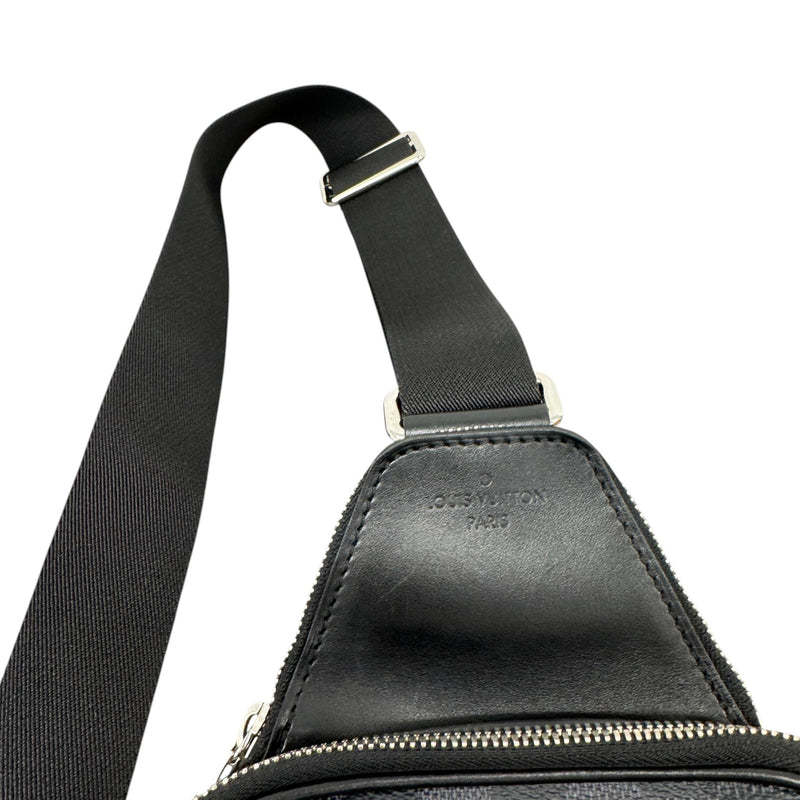 Men's Damier Graphite Avenue NM Slingbag Messenger Bag Black