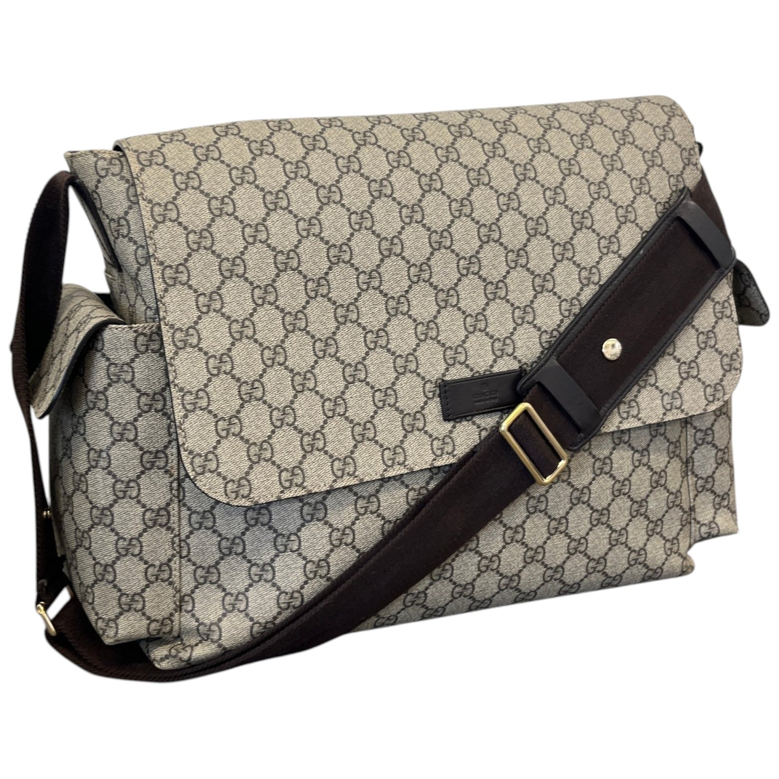 Women's GG Supreme Large Changing Bag Beige - Photo 4