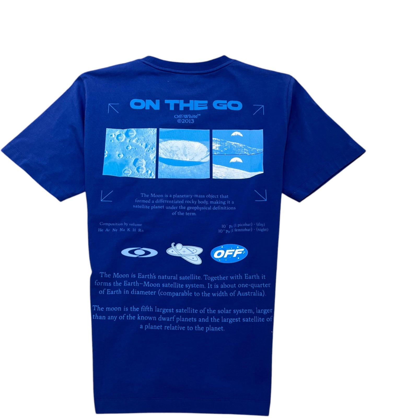 Men's On The Go Print T-Shirt Blue Size XL - Photo 2