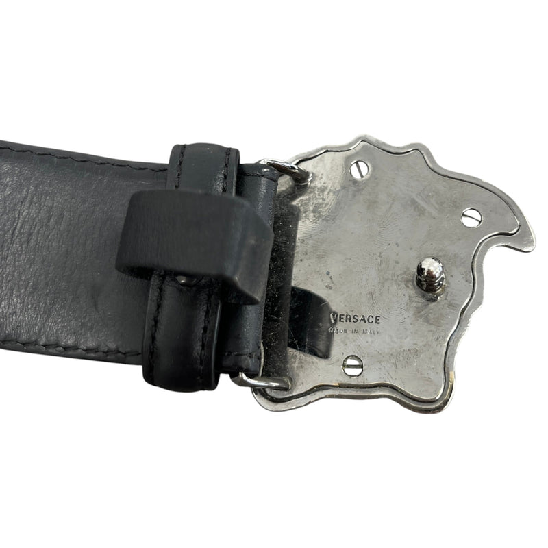 Men's Medusa Logo Belt Black Size 38"