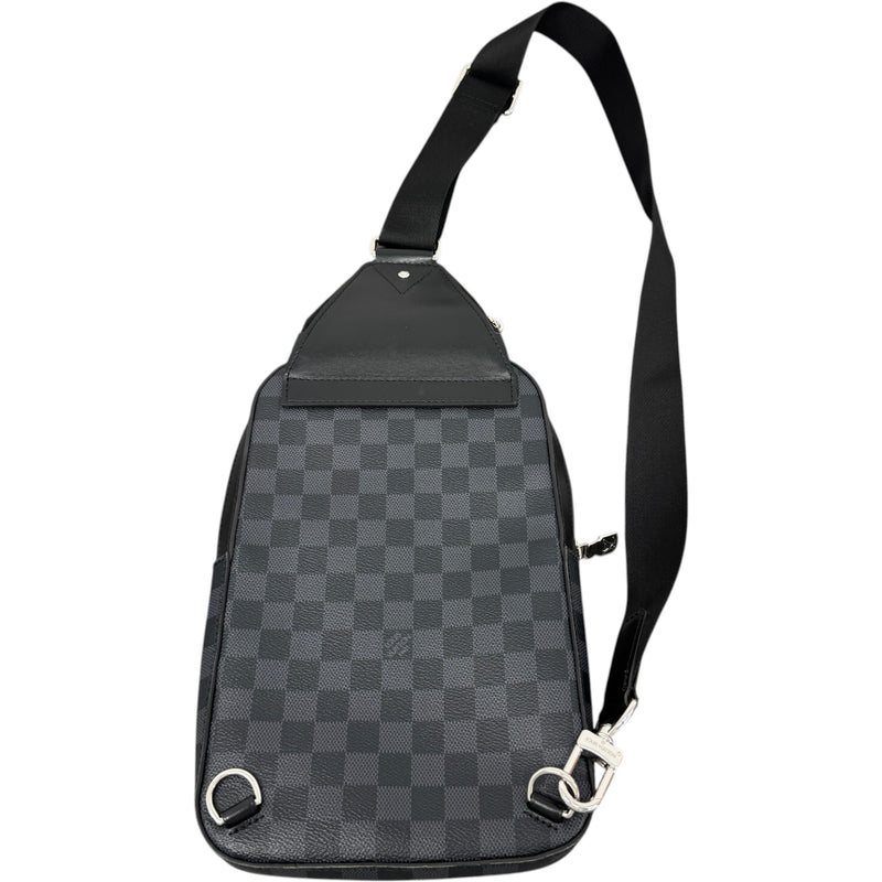 Men's Damier Graphite Avenue NM Slingbag Messenger Bag Black