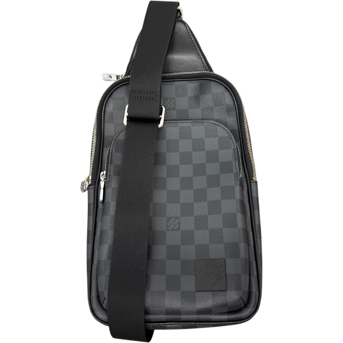 Men's Damier Graphite Avenue NM Slingbag Messenger Bag Black - Photo 11