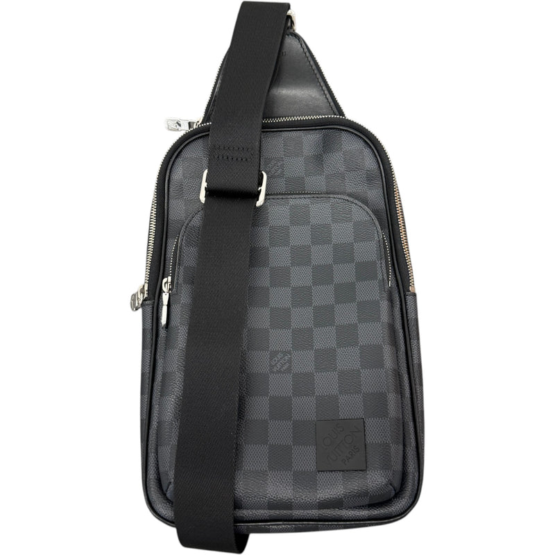 Men's Damier Graphite Avenue NM Slingbag Messenger Bag Black
