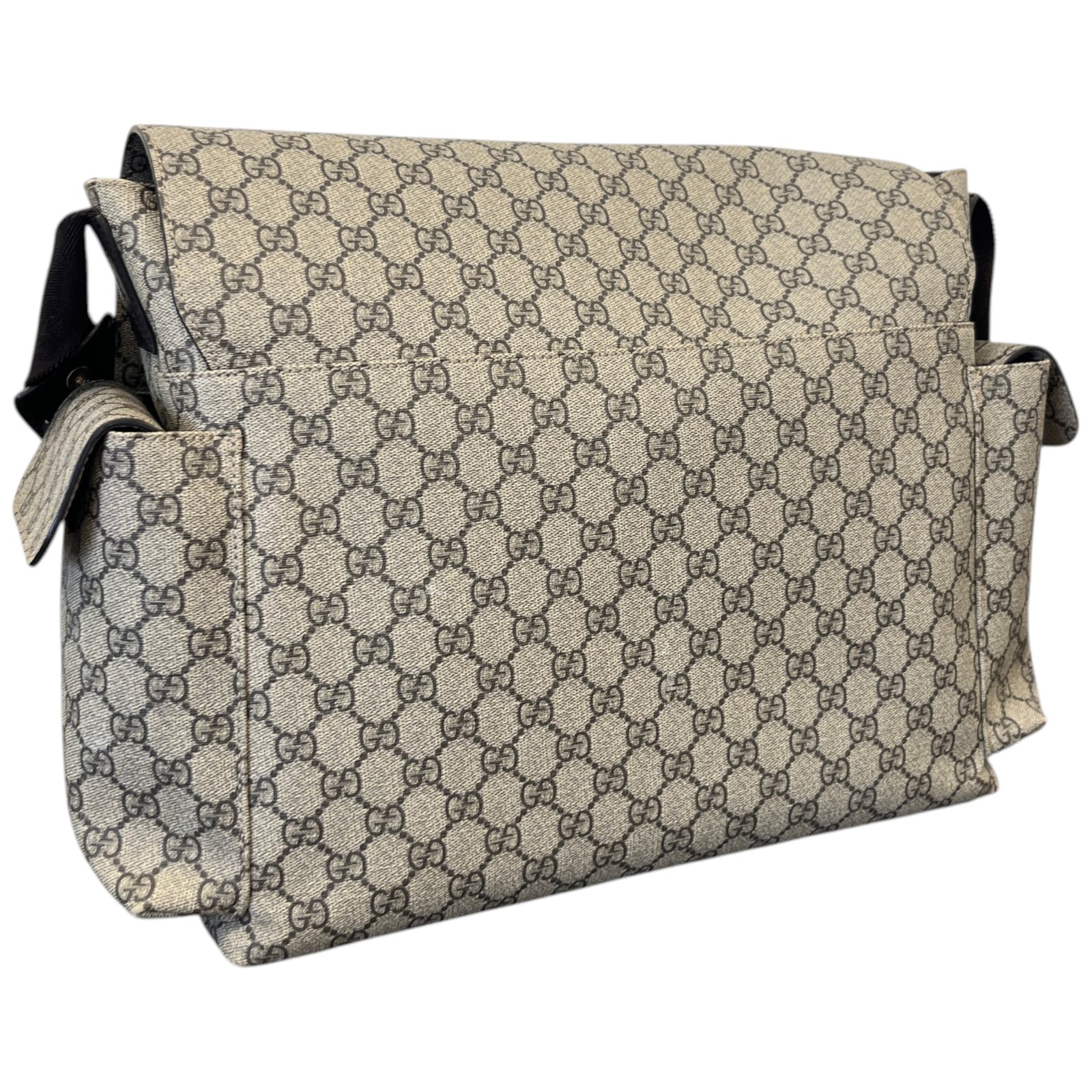 Women's GG Supreme Large Changing Bag Beige - Photo 8