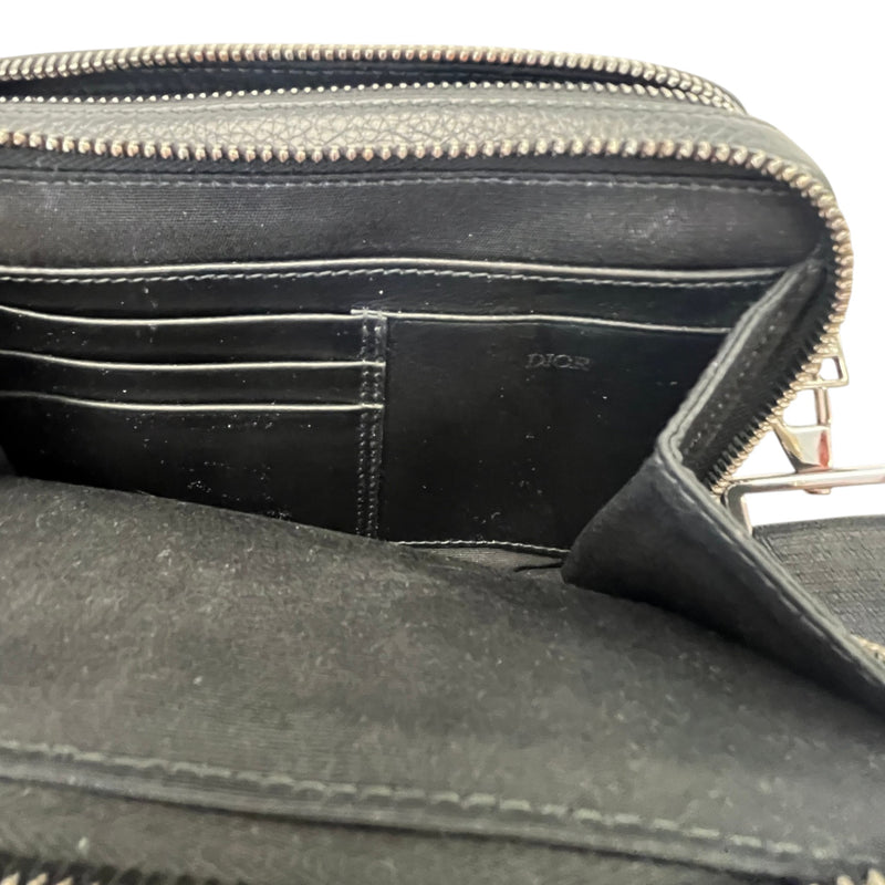 Men's Oblique Zipped Pouch Messenger Bag Beige