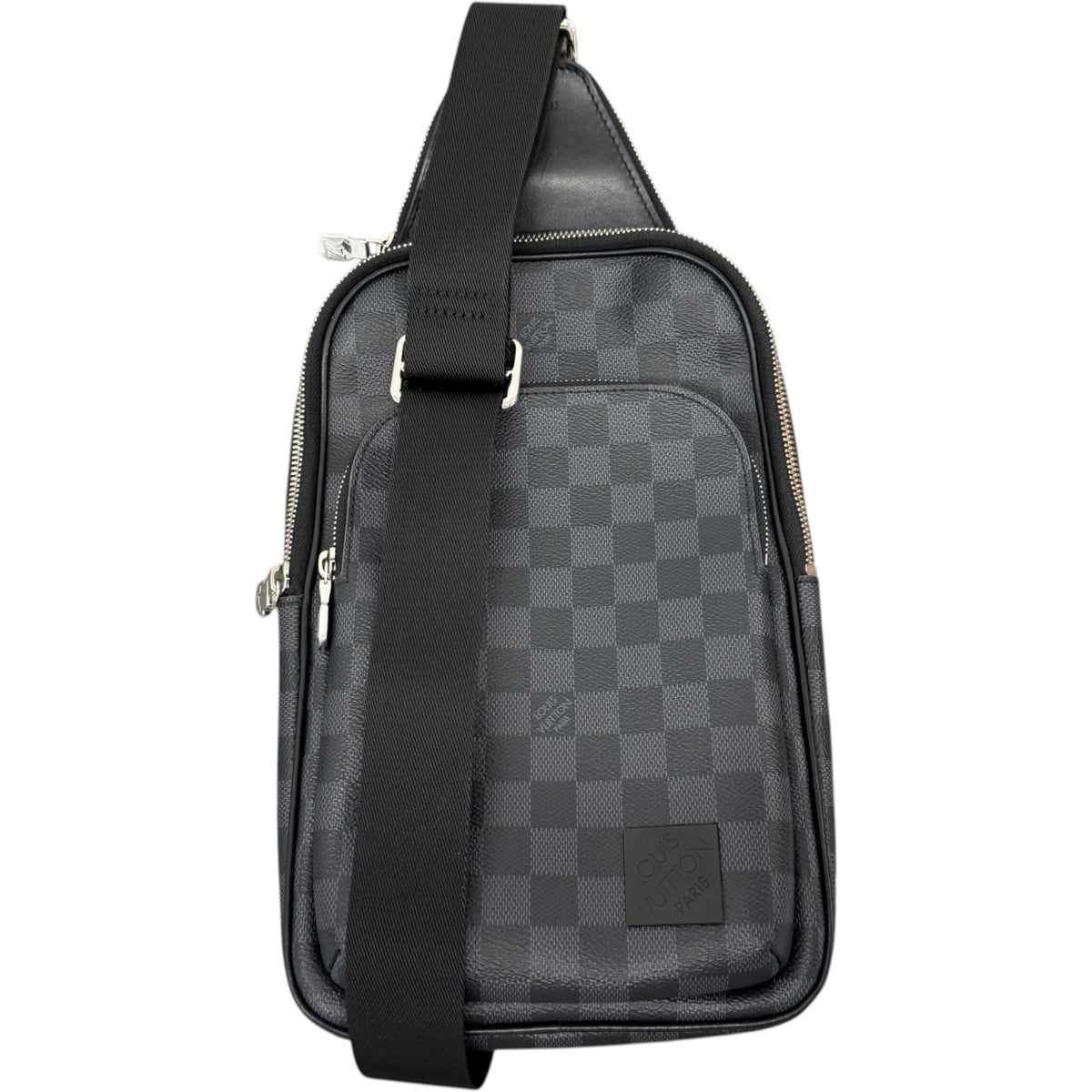 Men's Damier Graphite Avenue NM Slingbag Messenger Bag Black - Photo 1