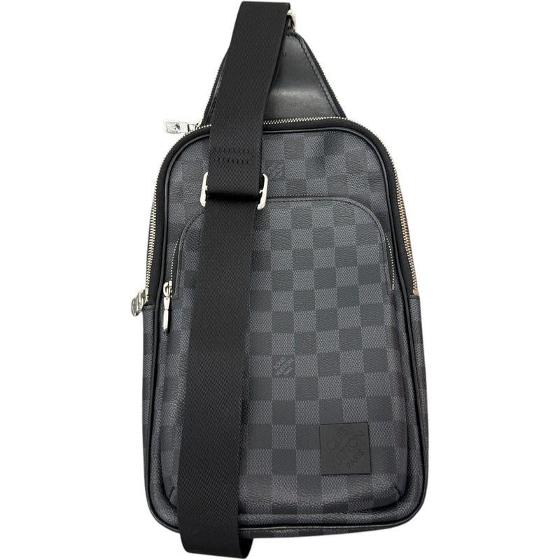 Men's Damier Graphite Avenue NM Slingbag Messenger Bag Black