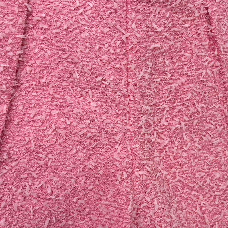 Women's Tweed Logo Button Shorts Pink Size S