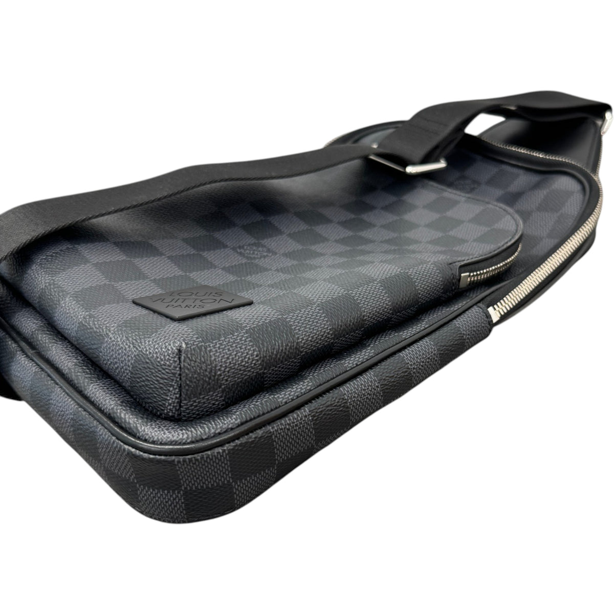 Men's Damier Graphite Avenue NM Slingbag Messenger Bag Black - Photo 12