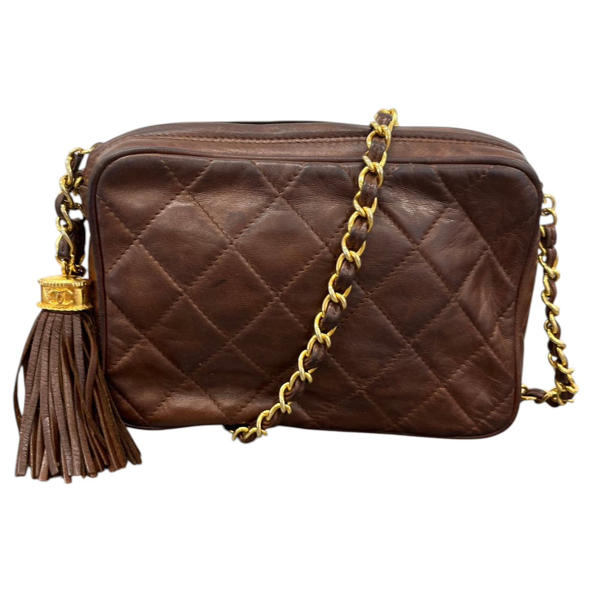Women's Vintage CC Camera Crossbody Bag Brown - Photo 1