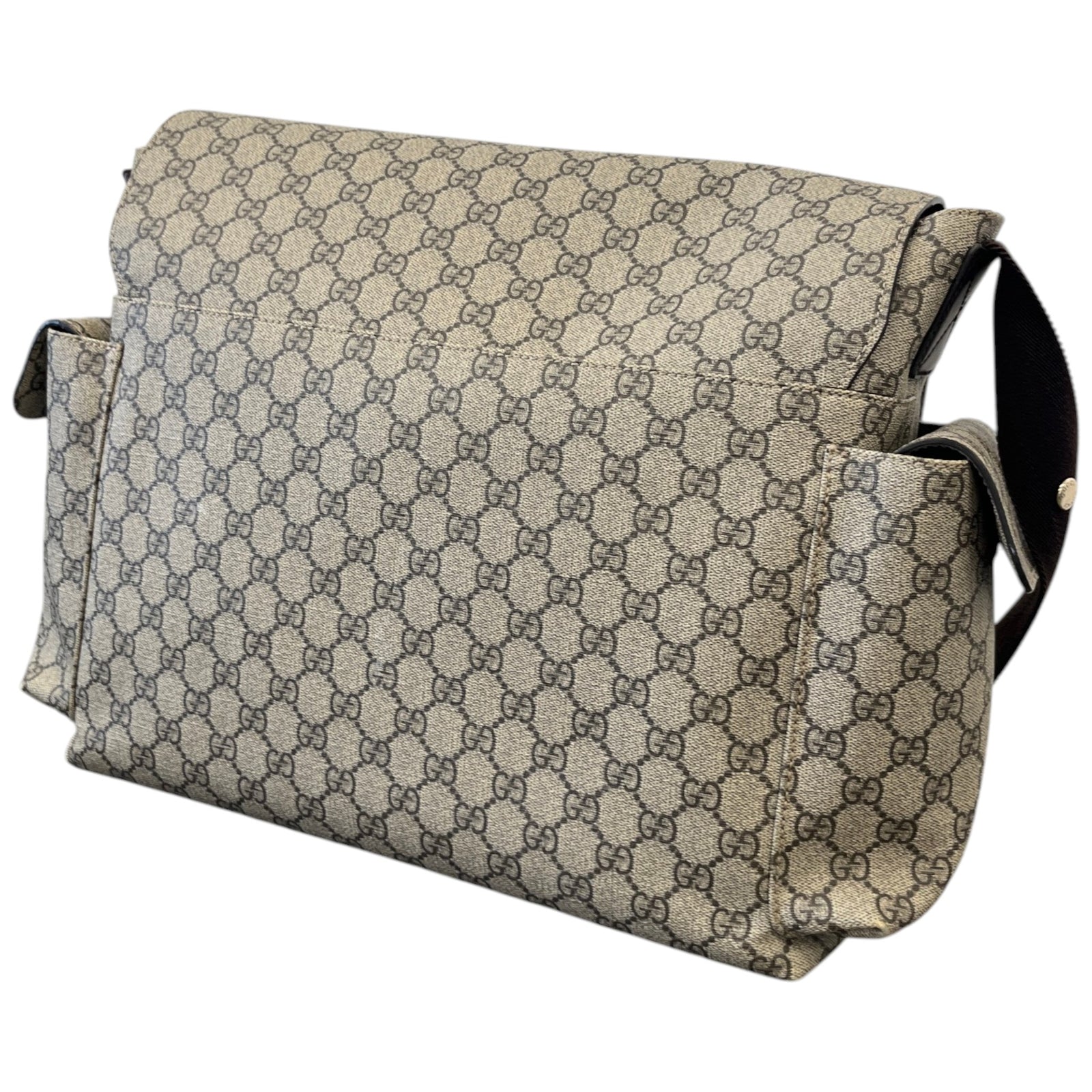 Women's GG Supreme Large Changing Bag Beige - Photo 9