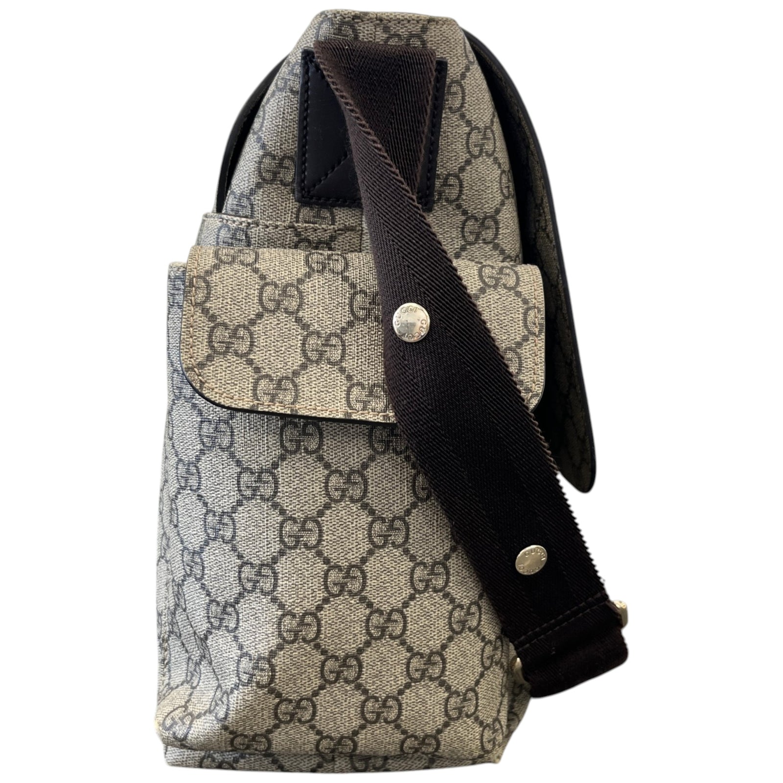 Women's GG Supreme Large Changing Bag Beige - Photo 7
