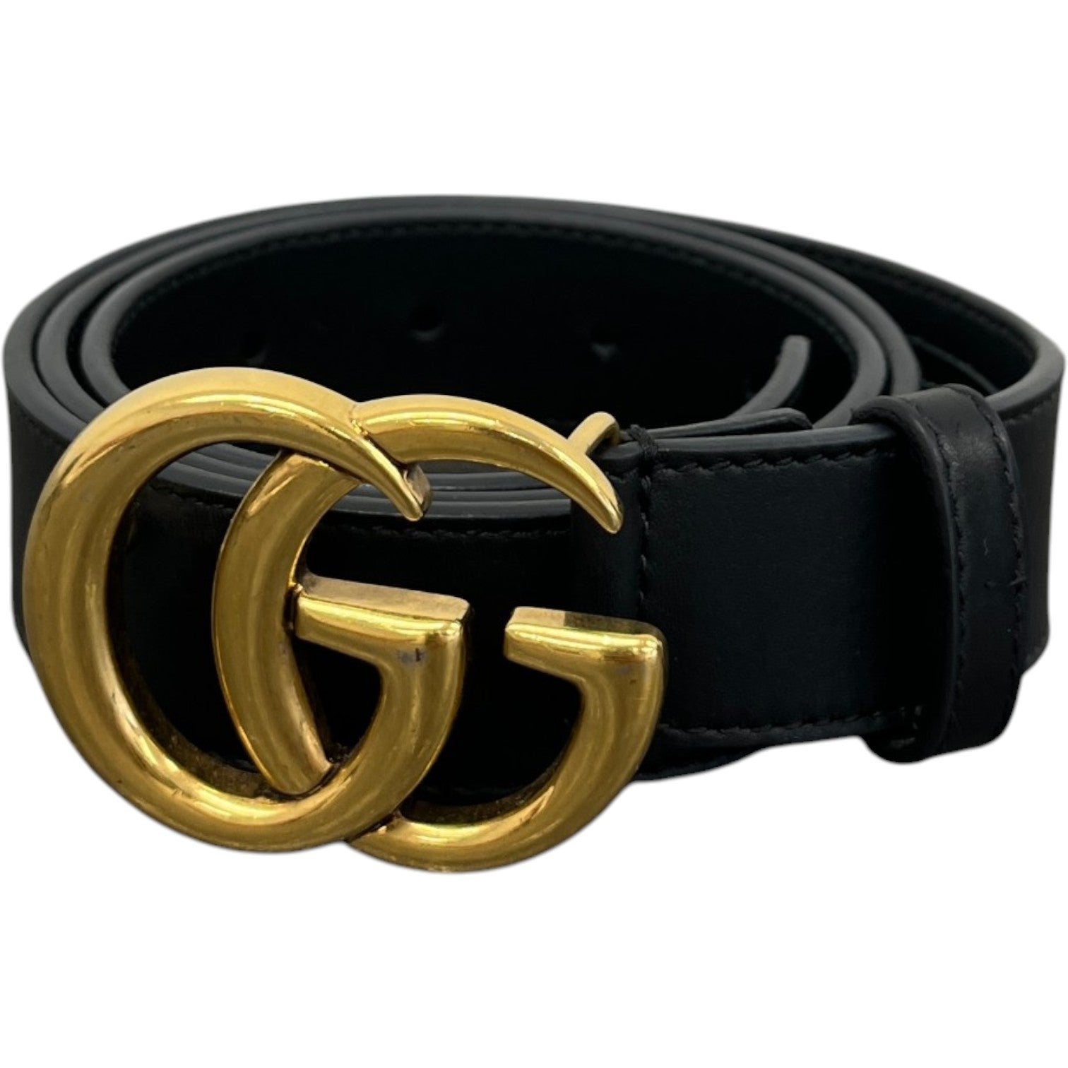 Women's Gg Marmont Belt Black Size Waist 34" - Photo 2