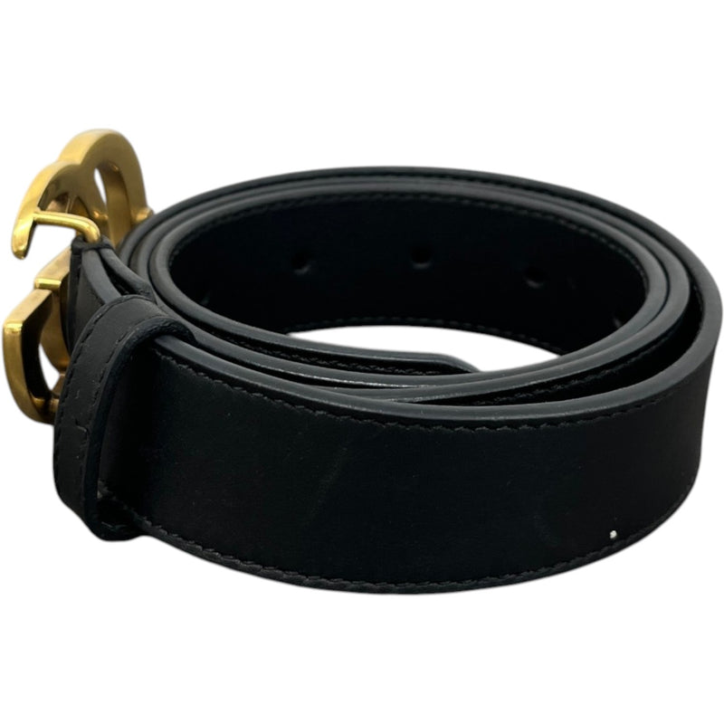 Women's Gg Marmont Belt Black Size Waist 34"