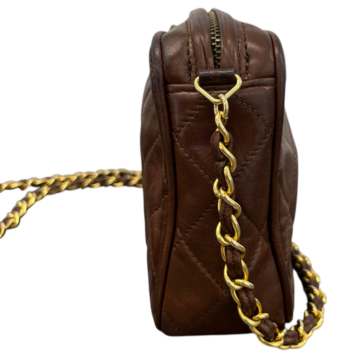 Women's Vintage CC Camera Crossbody Bag Brown - Photo 7