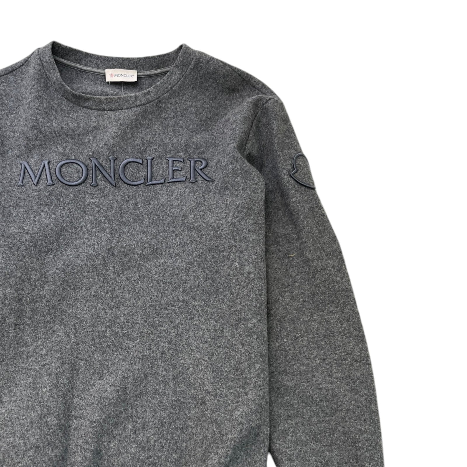 Men's Felpa Logo Print Jumper Grey Size M - Photo 3