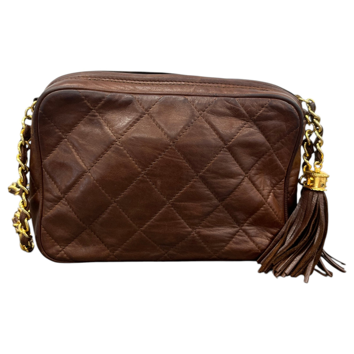Women's Vintage CC Camera Crossbody Bag Brown - Photo 3