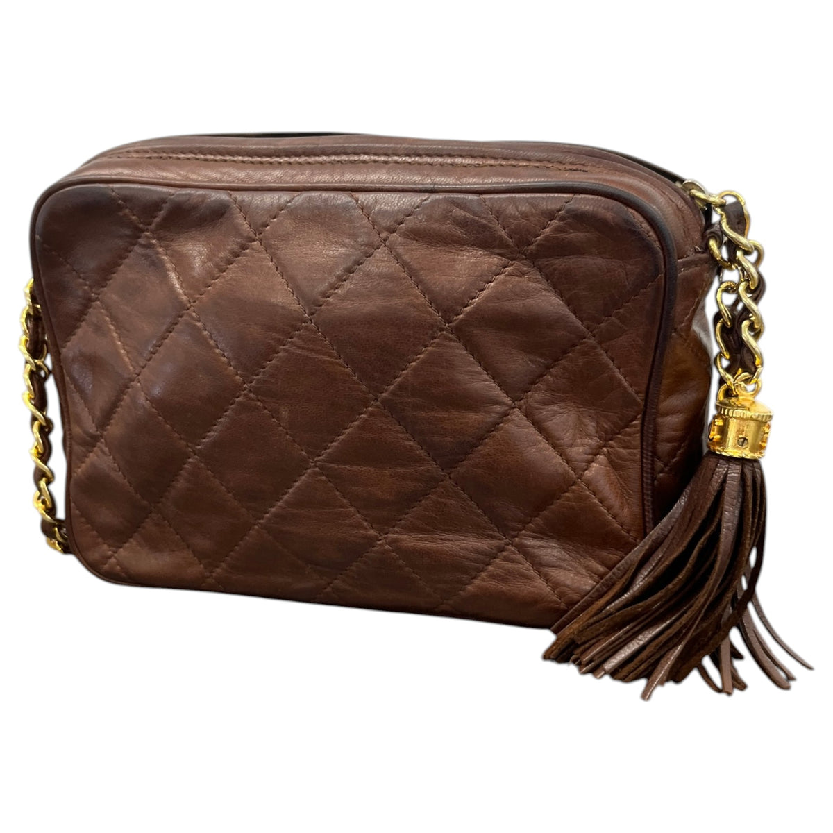 Women's Vintage CC Camera Crossbody Bag Brown - Photo 9