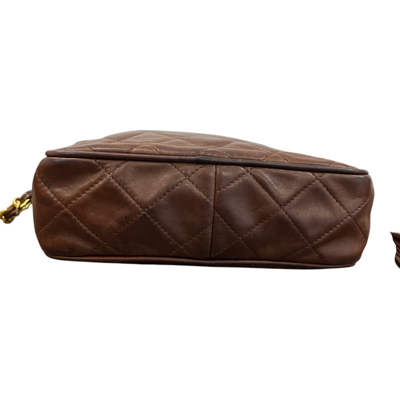 Women's Vintage CC Camera Crossbody Bag Brown