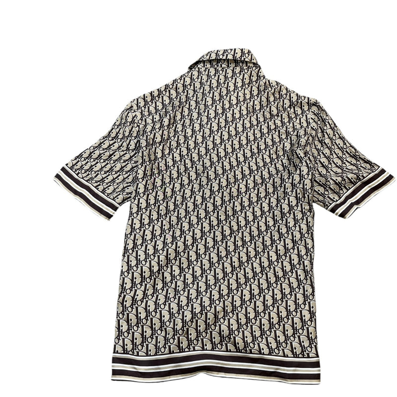 Men's Oblique Shirt Brown Size M