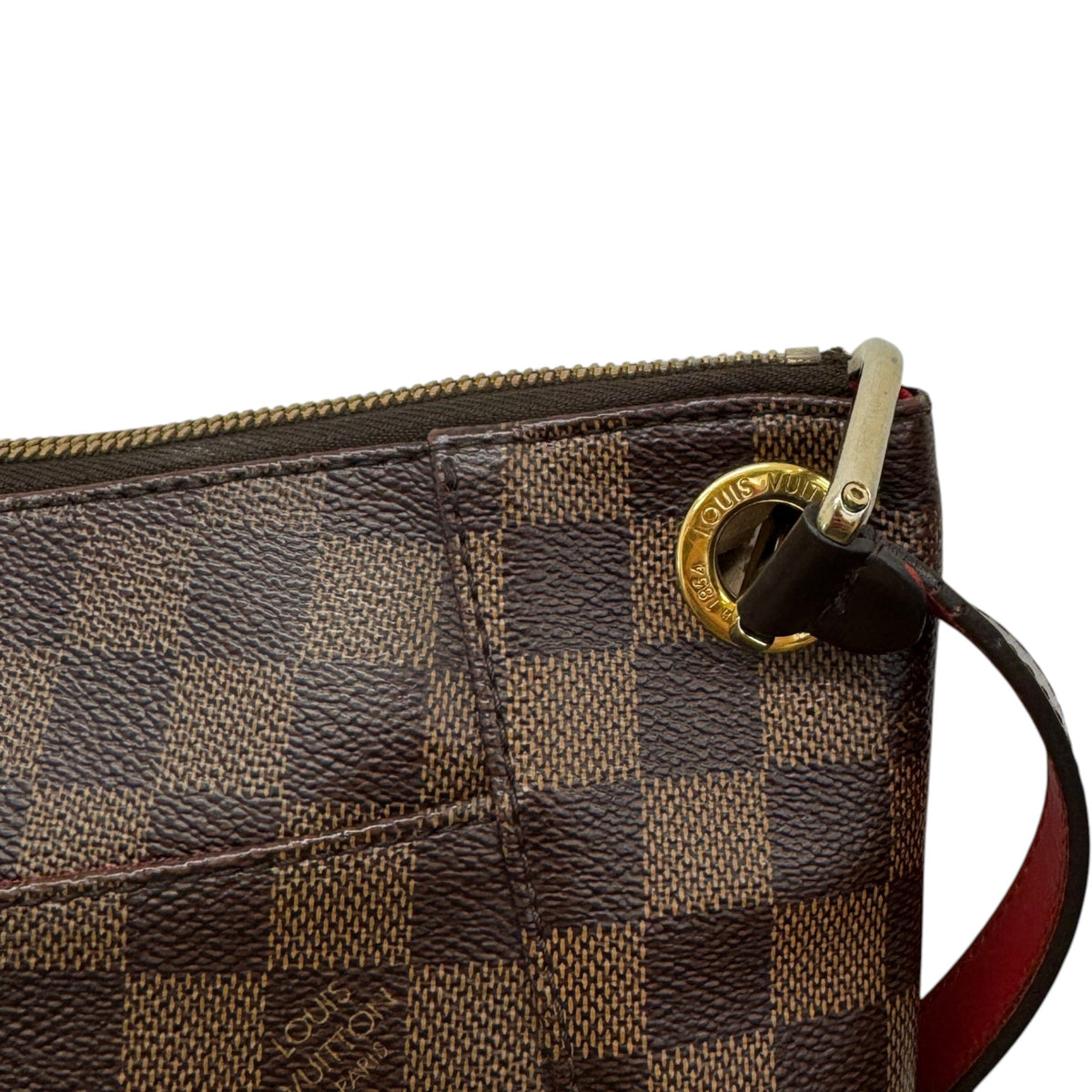 Women's Damier Ebene South Bank Besace Handbag Brown - Photo 4