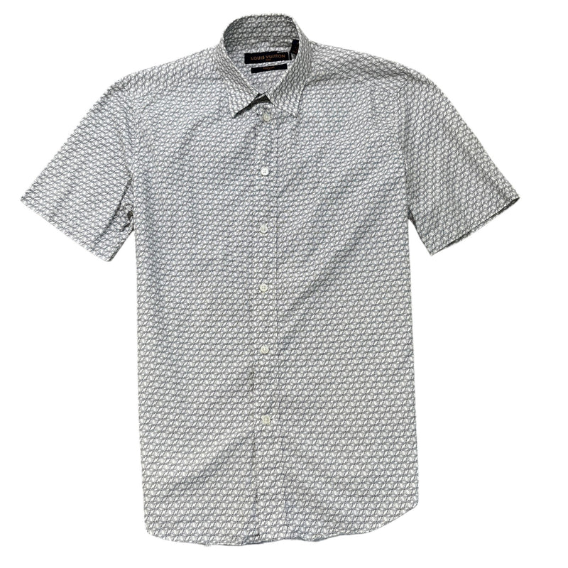 Men's Monogram Geometric Shirt White Size S