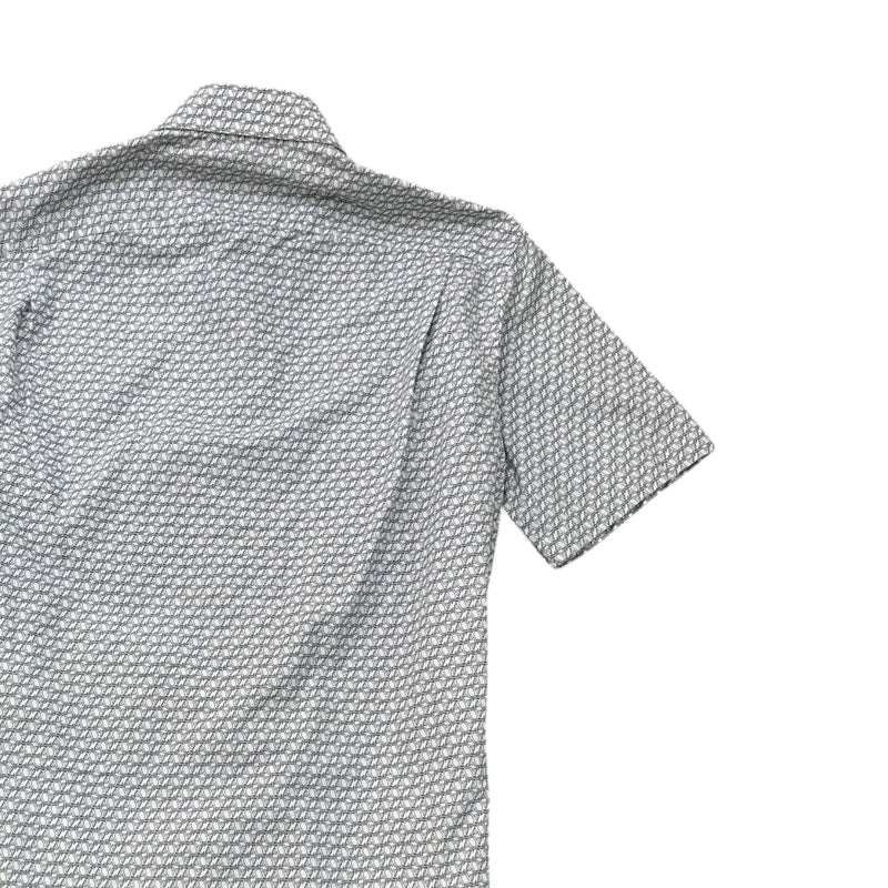 Men's Monogram Geometric Shirt White Size S