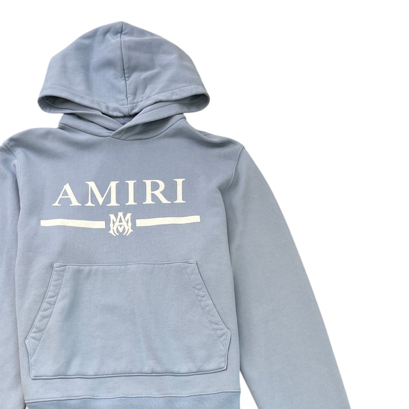Men's Logo Print Hoodie Blue Size L
