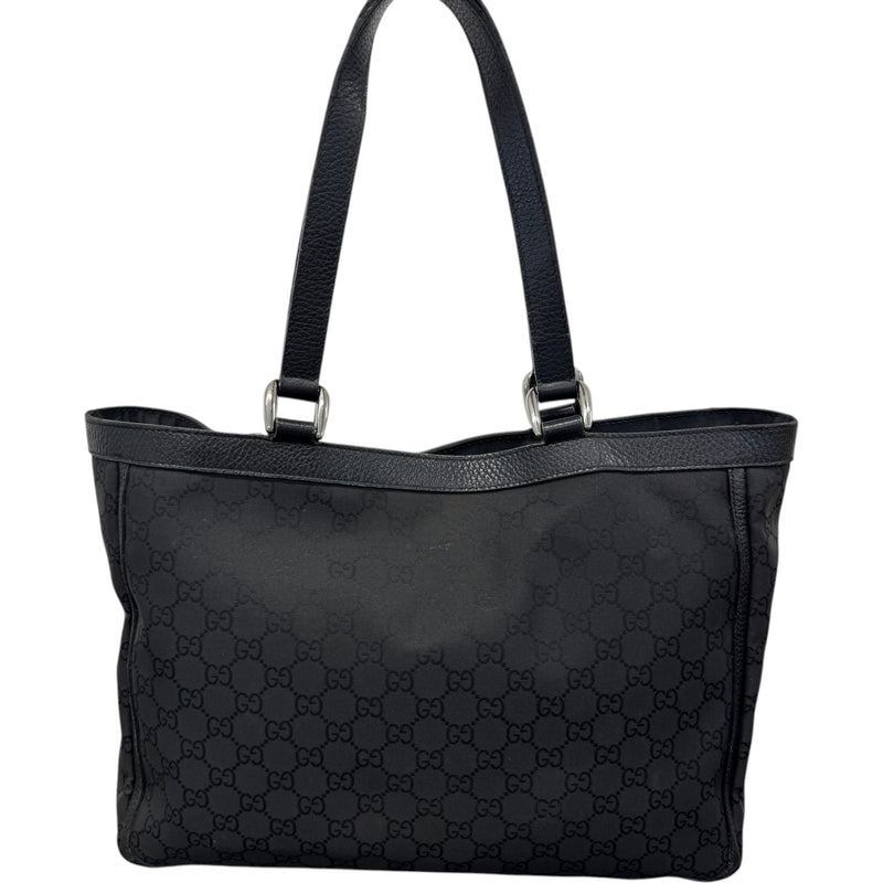 Women's GG Nylon Abbey Handbag Black